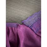 Victoria's Secret Vintage Satin Like Slip Dress Small Purple Black‎ Lace Lingerie Y2K Goth Boudoir Photo 4