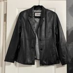 wilson's leather Pelle Studio  Blazer Style Jacket Black Size Medium Vintage Y2K Photo 1