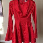 House Of CB HOUSE OF‎ CB 'Sacha' Red Satin Mini Dress NWOT XS Photo 4