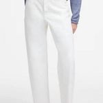 Madewell White Tall Pieced Barrel-Leg Denim Jeans Size 29 Tall Photo 1