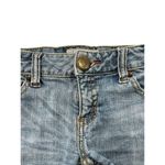 Free People Womens Distressed Fray Mid Rise Denim Jean Shorts Size 27 Photo 1