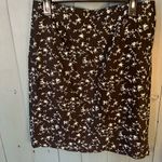 Casual Corner Black and White Floral Pencil Skirt | Size 1X Photo 0