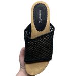 Baretraps “Flossey” Black Slip-On Cork Wedge Sandals Women’s Size 9M Photo 15