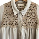 Urban Outfitters Callie Cropped Boho Top Size S Lace Ruffled Hem Western Cowgirl Photo 1