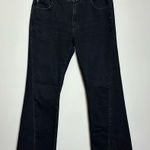Pilcro and the Letterpress Pilcro High‎ Rise Flare Washed Black Jeans Photo 0