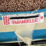 Vintage Emanuelle Striped Tee Blue & Yellow Short Sleeve (S/M) Photo 3