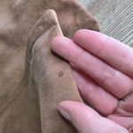 Vintage Montgomery Ward 1950s Suede Longline‎ Jacket Coat Small medium lined Brown Photo 9