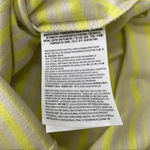 Vans Yellow Mini Checks Jersey Cotton Dress Midi Striped Lemon Tonic Size M NWT Photo 5