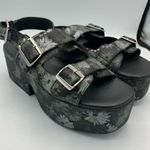 Free People NEW Follow Your Own Path Sandal in Daisy Print Photo 1