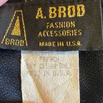 Vintage USA A Brod Fashion Accessories 100% Polyester Charmeuse French Small Black Photo 5