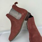 Toms Ella Suede Ankle Chelsea Boot Sz 7 Metallic Insets Rustic Rose Photo 9