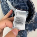 American Eagle Woman's Sz 2 Light Wash High Rise Distressed Denim Mini Skirt Photo 3