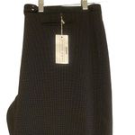 Avenue NWT  Women’s Black Cuffed Wide Leg Trousers, small polka dot, Size 16 Photo 1