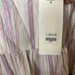 Lush Clothing Lush Lavender And White Stripe‎ Top Size Large Photo 7