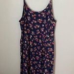 Wanderlux Dress Floral Print Sleeveless Casual Navy Blue Blue Size M Photo 4