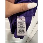 Aeropostale Shirt Large Purple Stretch Spell Out Embossed Logo Y2K Shorter Sleev Photo 4