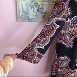 INC International Concepts Scroll Print Rhinestone Shift Dress Black Pink Medium Photo 6