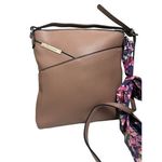 Steve Madden ‎ Mauve Crossbody Bag With Scarf Zipper Closure Photo 1