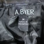 A Byer A. Byer Plaid Coat Womens M Black White Gray Classic Preppy Winter Old Money Photo 5