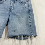 Old Navy 10 Denim Shorts Distressed Stretchy Holes Rips High Rise Spring Summer Photo 2