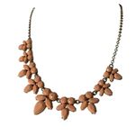 J.Crew  Peach Floral  Fashion Statement Necklace Photo 6
