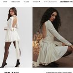 House Of CB  Aryana Ivory Bow‎ Mini Dress NWOT size S Photo 14