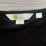 Boden Black Short Bubble Sleeve Twist Front Viscose Cropped Shirt Size 10 Summer Photo 2