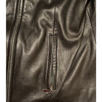 Valerie Stevens  Black Lamb Leather Womens Jacket Size Medium Edgy Quiet‎ Luxury Photo 2