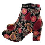 MIA Vail Women’s Booties Sz 7 BOHO Floral Embroidered 3” Heels Multi Colors GUC Photo 1
