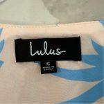 Lulus Tropical Flamingo Tree Print Duster Robe Womens Small Blush Pink/Blue Chic Pink Photo 6