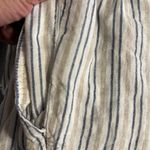 Ellen Tracy Women's  White Striped Linen Pants Boho Anthro Size XL EUC #4046 Photo 5