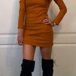 Riley & James Orange turtleneck mini-dress Photo 0