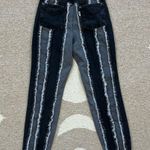The Ragged Priest Vertical Frayed Black & Gray High Waisted Mom Jeans Size 26 Photo 8