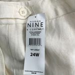 Nine & Co. Linen Blend Straight Leg  Lined Cargo Pants Womens 24W Beige‎ Photo 3