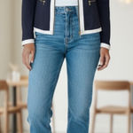 Boston Proper  jacket size S navy blue Photo 0