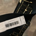 Ralph Lauren  Embossed Leather Tab-Stretch Wide Belt Black/Gold NWT Sold Out! Photo 3