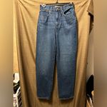Madewell  Woman’s Baggy Straight Jeans Dark Worn Indigo Wash Size 24 Photo 1