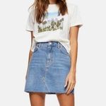 Topshop  High Wasted Denim Mini Skirt size: 4 Photo 0