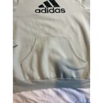 Adidas Pullover Hoodie Women’s Medium Linen Green Badge of Sport Leopard Photo 3