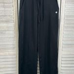 Black Activewear Pants with Flared Hem Photo 0