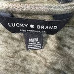 Lucky Brand  Camouflage Burnout Lightweight Tie Front Womens Top Size Medium Photo 1