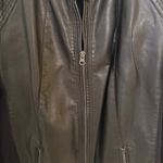 G.H. Bass &Co. G.H. Bass & Co. Black Faux Leather Jacket Photo 5