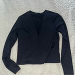Abercrombie & Fitch  Black V Neck long sleeve size large Photo 1