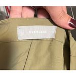 Everlane  The Japanese GoWeave Wrap Midi Dress in Olive Green sz. 14 Photo 5