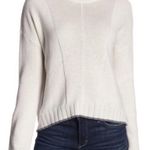 Rails  Joanna Wool & Cashmere Sweater Pullover Snow Globe Cream Metallic Size Med Photo 0