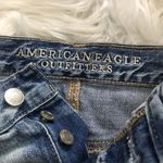 American Eagle  Vintage Hi Rise Festival Ripped patched cutoff jean shorts 2 S 27 Photo 7