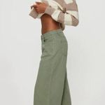 Princess Polly Ramos Sage Green Low Rise Denim Wide Leg Jeans 12 Photo 3