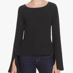 Ramy Brook  Black Paloma Bell Sleeve Blouse Size M Photo 0