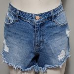 Toast Jeans blue distressed denim cutoff shorts size large Photo 0