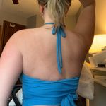 SheIn Blue Halter Going Out Top Photo 1